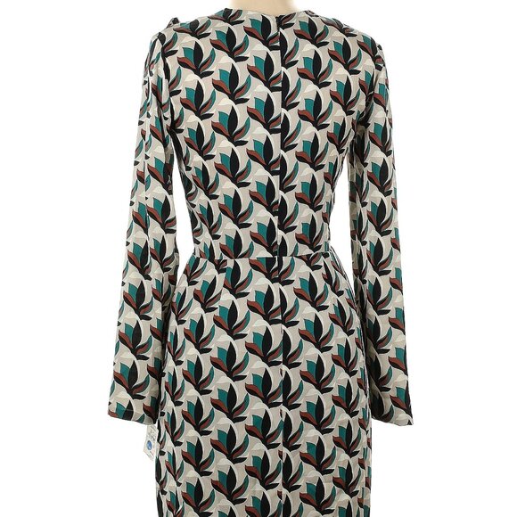 NWT Diane von Furstenberg floral geo print dress, size 6 - Picture 4 of 5
